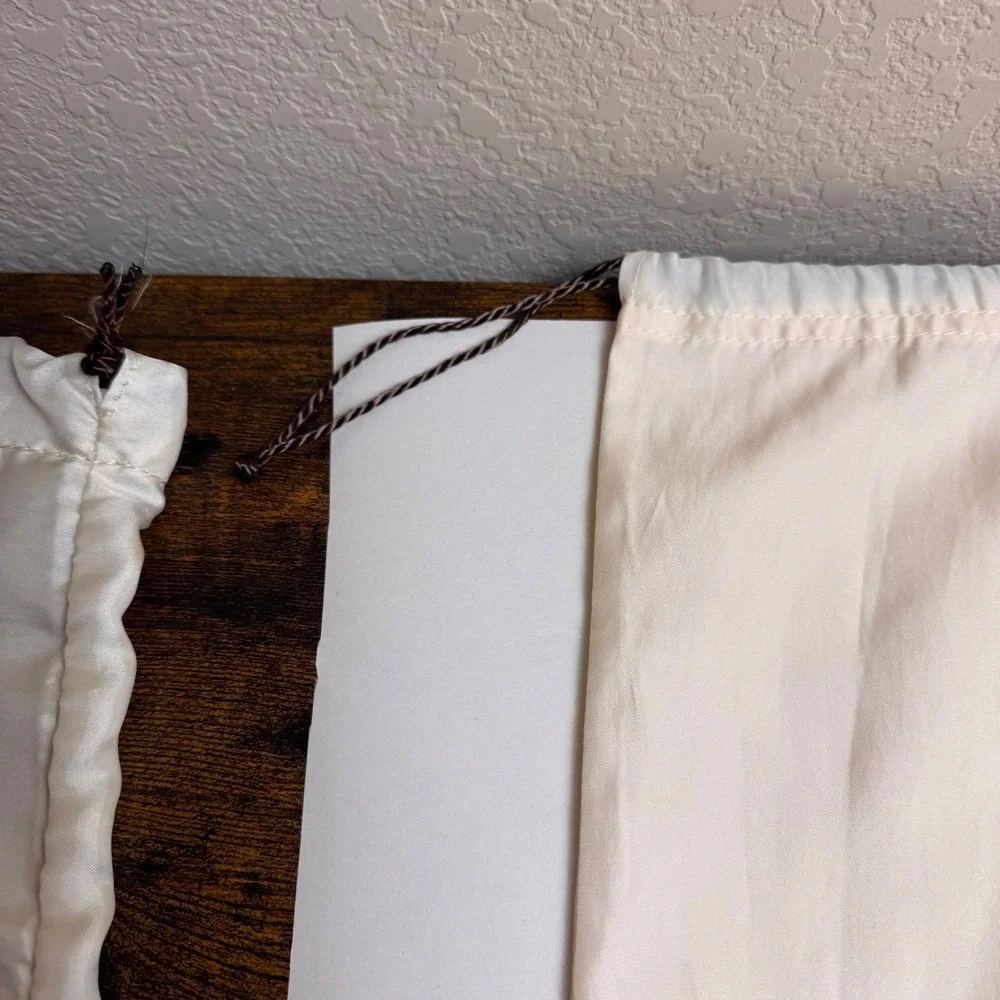 Coach Dust Bag Drawstring Storage Bag White Canvas 23x19 Purse Handbag Large
